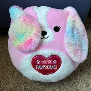 Beemie 11” Squishmellow You’re Pawsome Pink Dog |G9